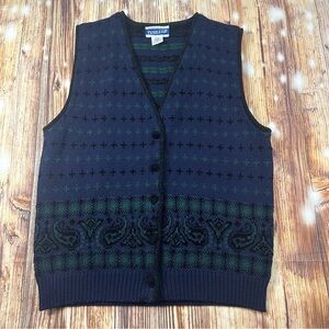Vintage Pendleton Sweater Vest Classic Size Small Made USA